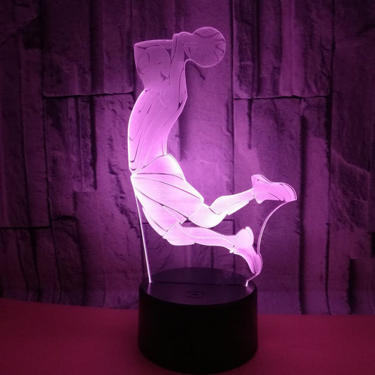 TJ Kobe Shooting 3D night light smart home decoration light LED