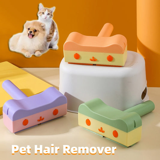 *New* TJ Pet Hair Roller Remover Lint Brush 2-Way Dog Cat Comb
