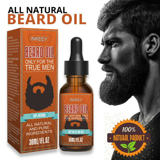TJ Beard Oil For MEN Hair Growth Oil Serum Mustache Grooming Growing Moisturizer US