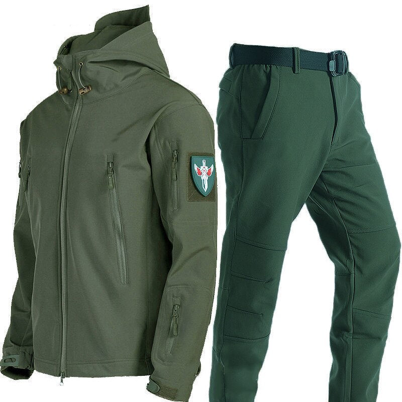 TJ 2.0 Fleece Autumn Military Men Jacket Waterproof Suit