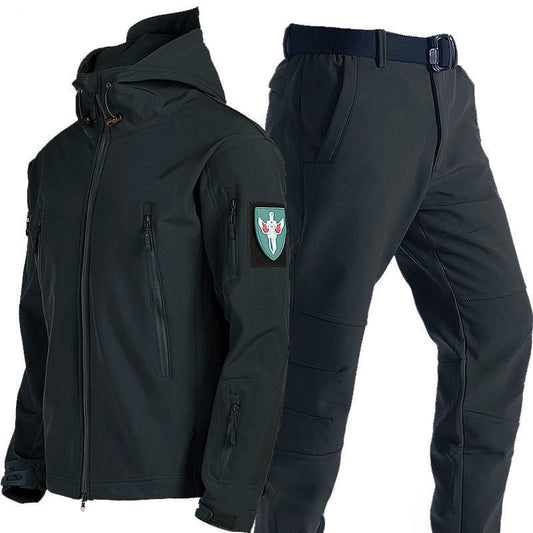 TJ 2.0 Fleece Autumn Military Men Jacket Waterproof Suit