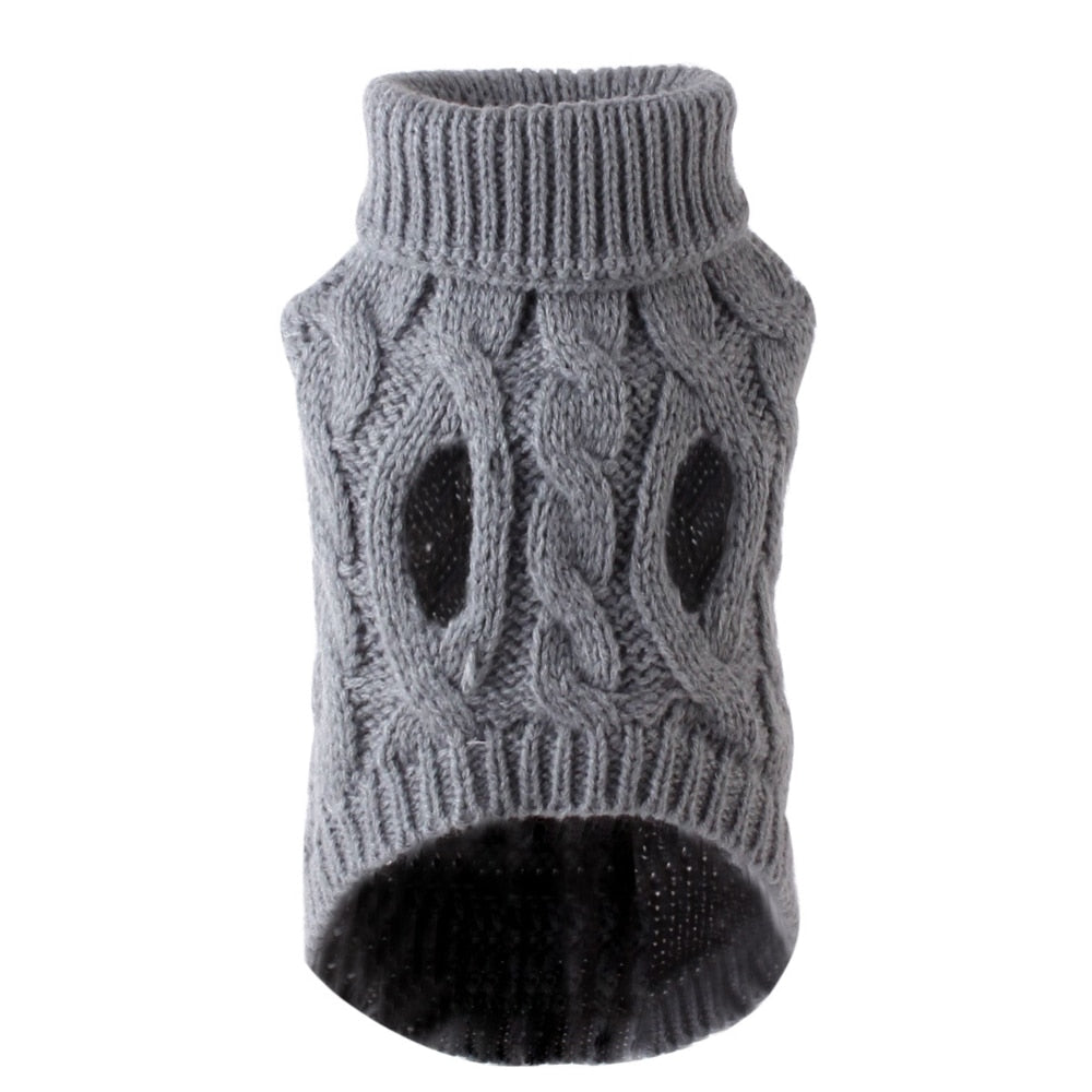 Keep Your Furry Friend Warm and Stylish with our TJ Dog Sweaters - Perfect for Small Dogs!