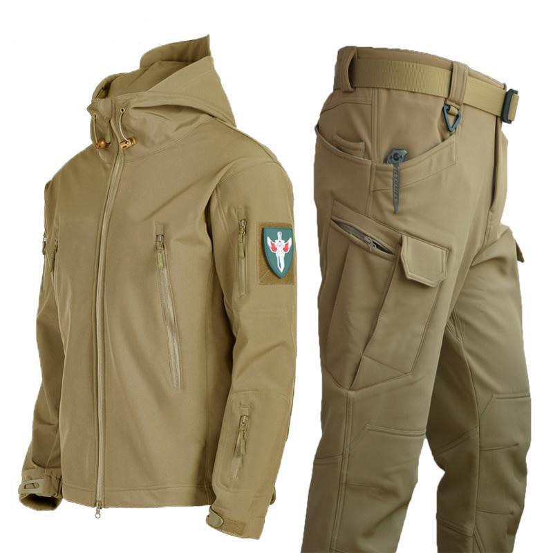 TJ 2.0 Fleece Autumn Military Men Jacket Waterproof Suit