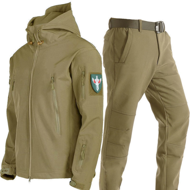 TJ 2.0 Fleece Autumn Military Men Jacket Waterproof Suit